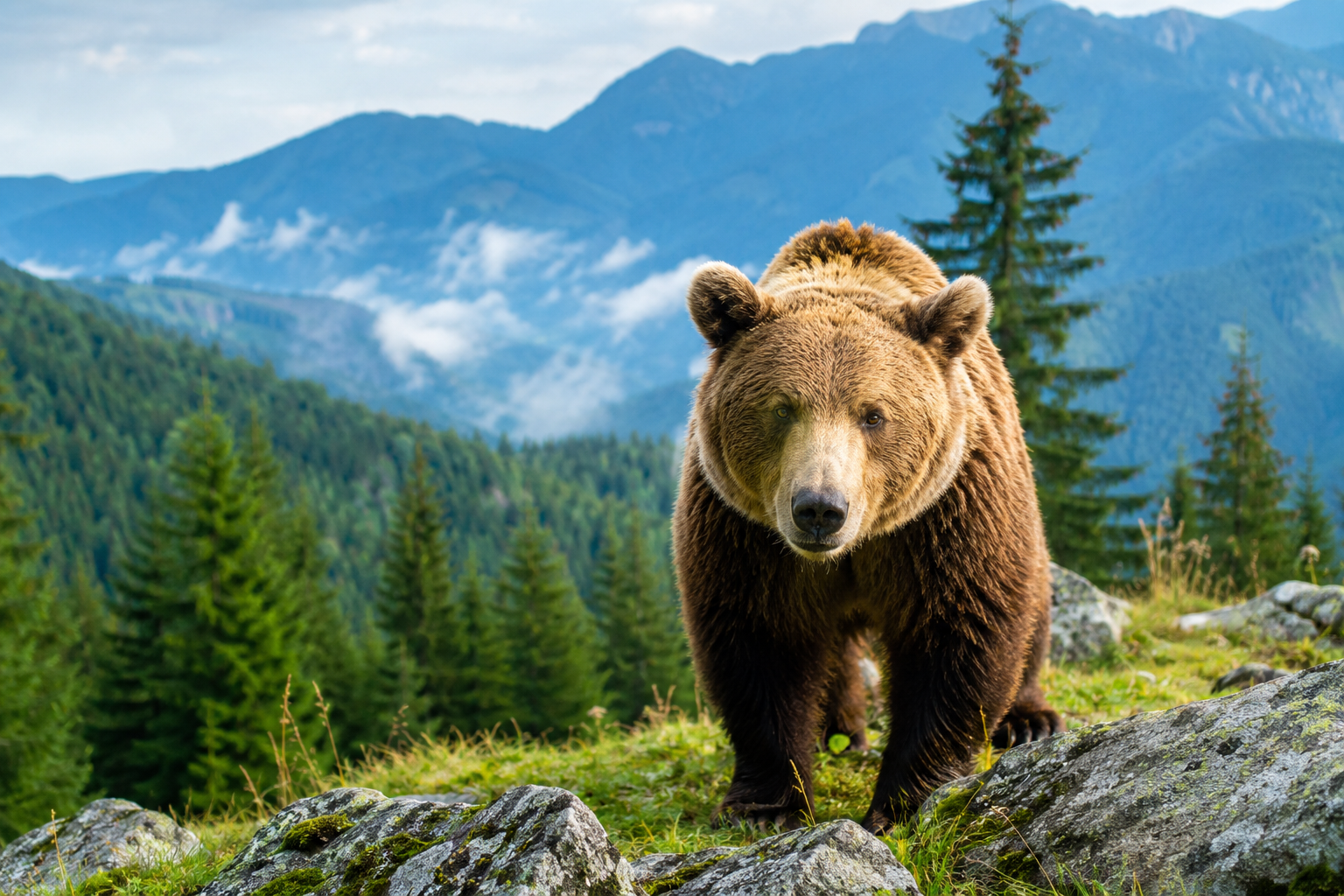 Braunbär in den Karpaten